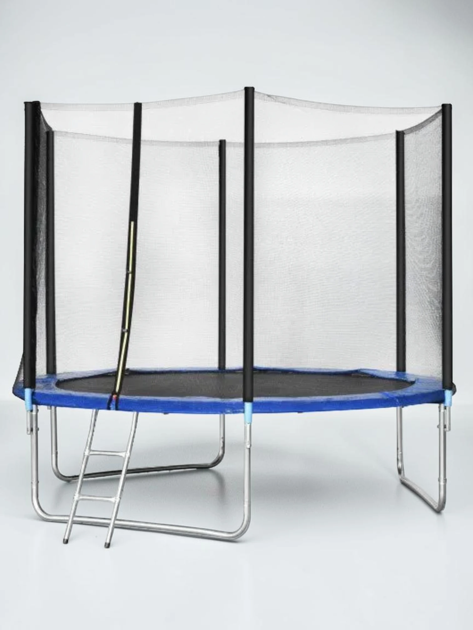 kidtramp 10 ft Combo Bounce Jump Safety Trampoline with Spring Pad and Ladder